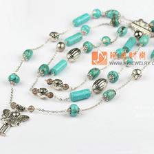 松石茶晶項(xiàng)鏈毛衣鏈 阿勇時(shí)尚飾品批發(fā)網(wǎng)，打造你的松石飾品潮流